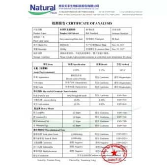 NF-COA トンカットアリ抽出物 ユーリコマノン 2%
